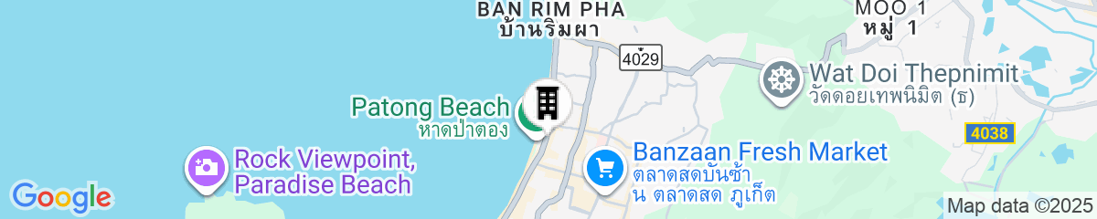Map for Clarian Hotel Beach Patong