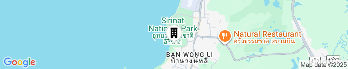 Map for Naiyang Park Resort