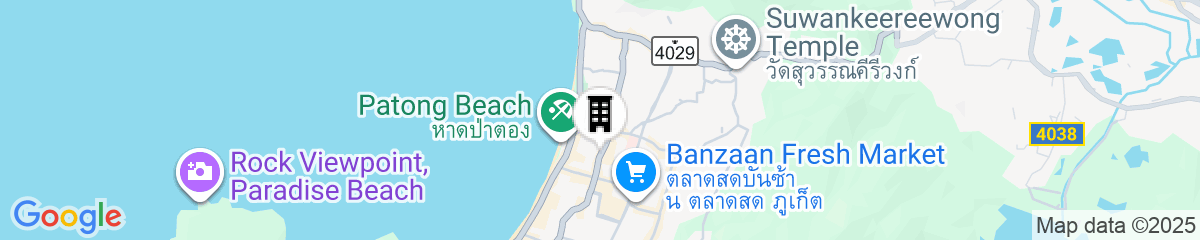 Map for La Vista Patong Hotel