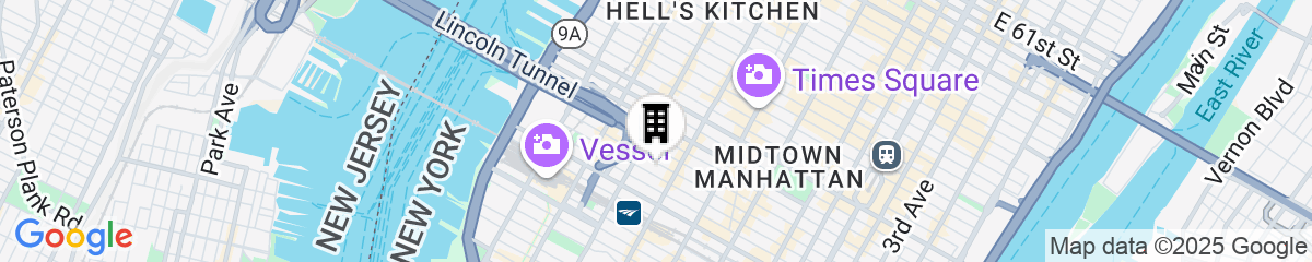 Map for Hilton Garden Inn New York Times Square South