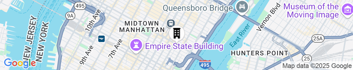 Map for The Westin New York Grand Central