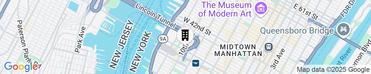 Map for Four Points By Sheraton Manhattan Midtown West