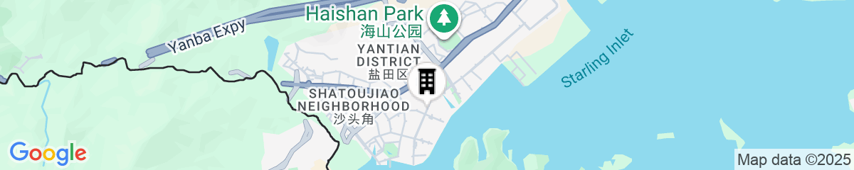 Map for Hyatt Regency Shenzhen Yantian