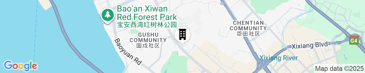 Map for HUALUXE Shenzhen Bao'an by IHG