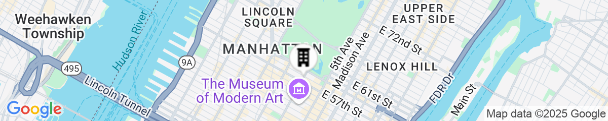 Map for 1 Hotel Central Park