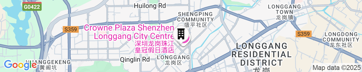 Map for Crowne Plaza Shenzhen Longgang City Centre by IHG