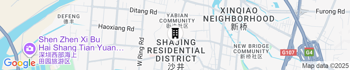 Map for Hilton Garden Inn Shenzhen Bao'an