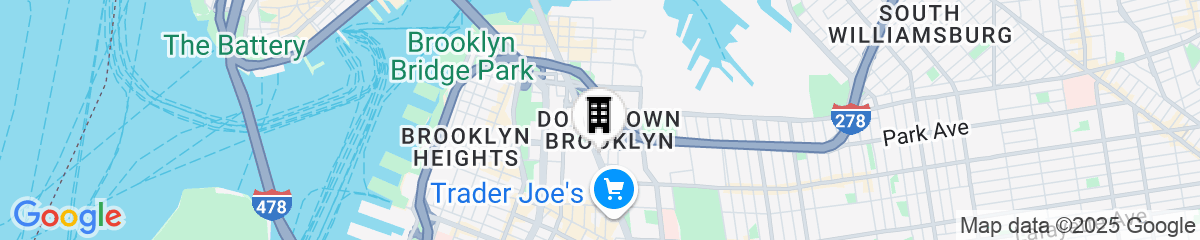 Map for Hampton Inn Brooklyn/Downtown