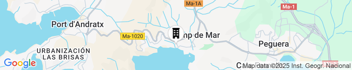 Map for Bahía Suites Camp De Mar