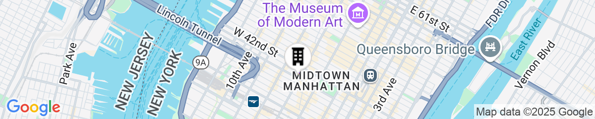 Map for Margaritaville Resort Times Square