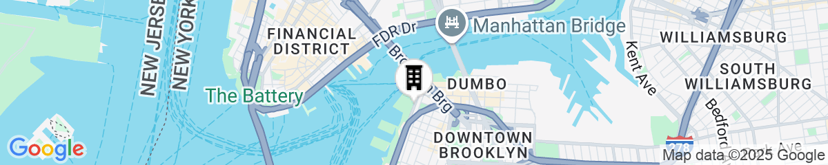 Map for 1 Hotel Brooklyn Bridge