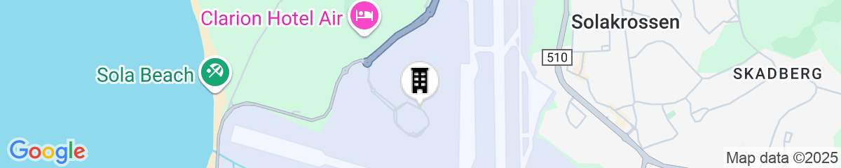 Map for Scandic Stavanger Airport