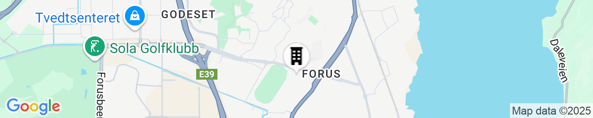 Map for Scandic Stavanger Forus