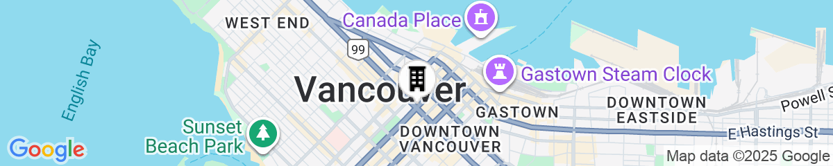 Map for Rosewood Hotel Georgia