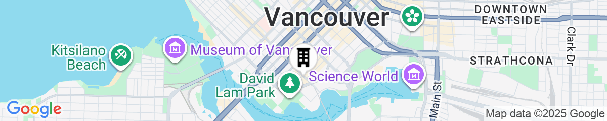 Map for OPUS Hotel Vancouver