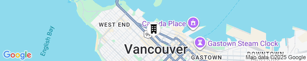Map for Paradox Vancouver