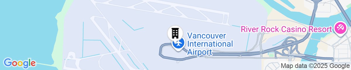 Map for Fairmont Vancouver Airport In-Terminal Hotel