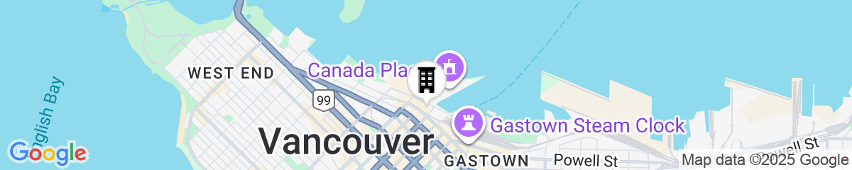 Map for Fairmont Waterfront