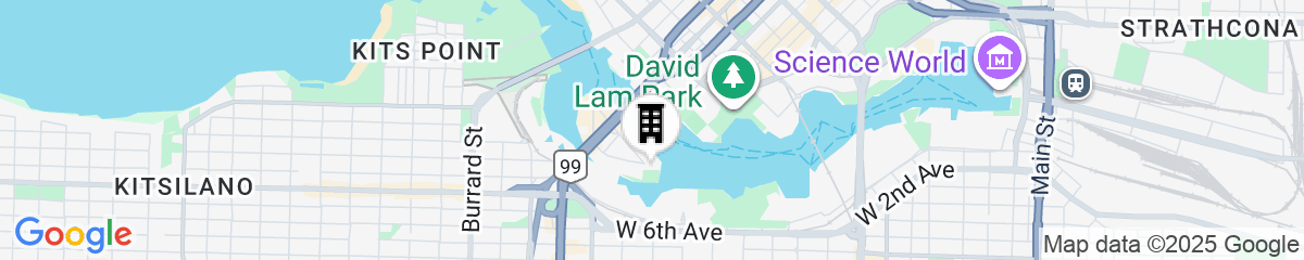 Map for Granville Island Hotel