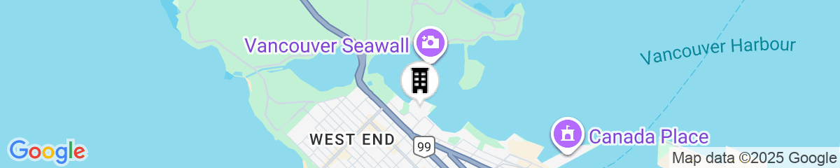 Map for The Westin Bayshore, Vancouver