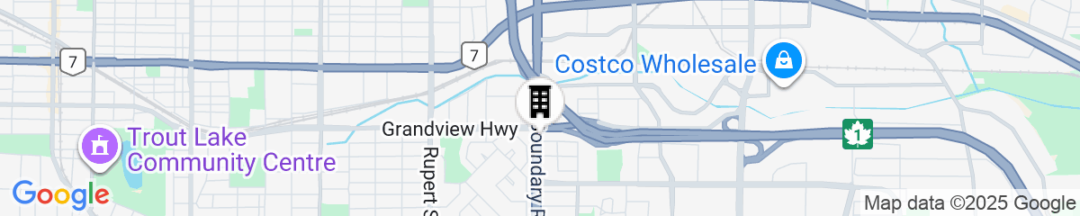 Map for Coast Metro Vancouver Hotel