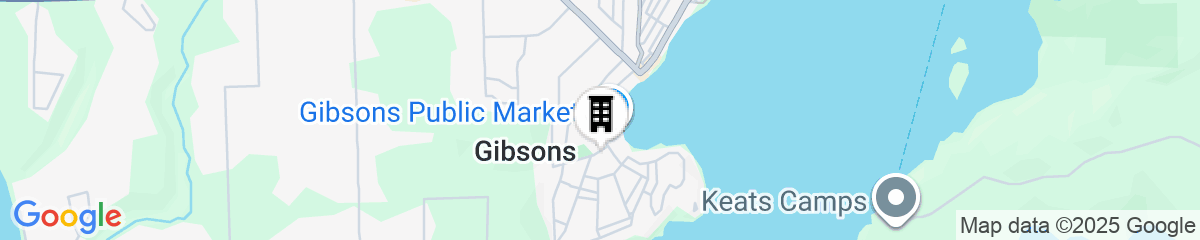 Map for Gibsons Landing Inn
