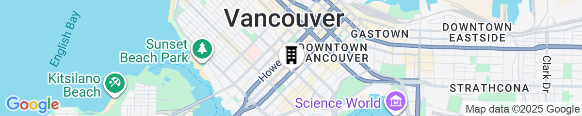 Map for Level Vancouver - Yaletown Seymour