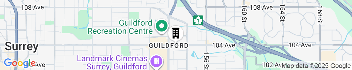 Map for Sheraton Vancouver Guildford Hotel