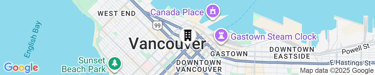 Map for Metropolitan Hotel Vancouver