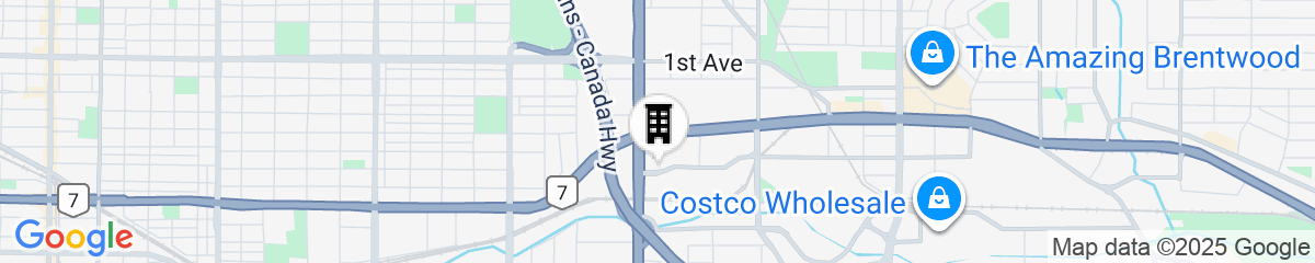 Map for Accent Inns Burnaby