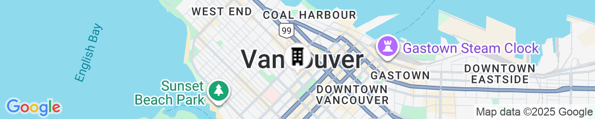 Map for La Grande Residence Vancouver at The Sutton Place Hotel