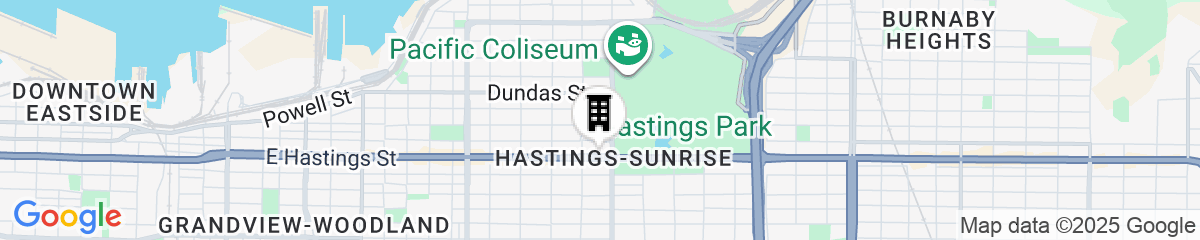 Map for Atrium Hotel Vancouver