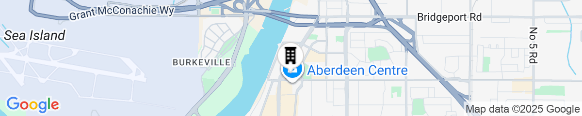 Map for Radisson Hotel Vancouver Airport