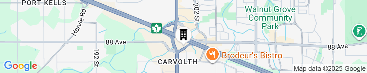 Map for Sandman Signature Langley Hotel