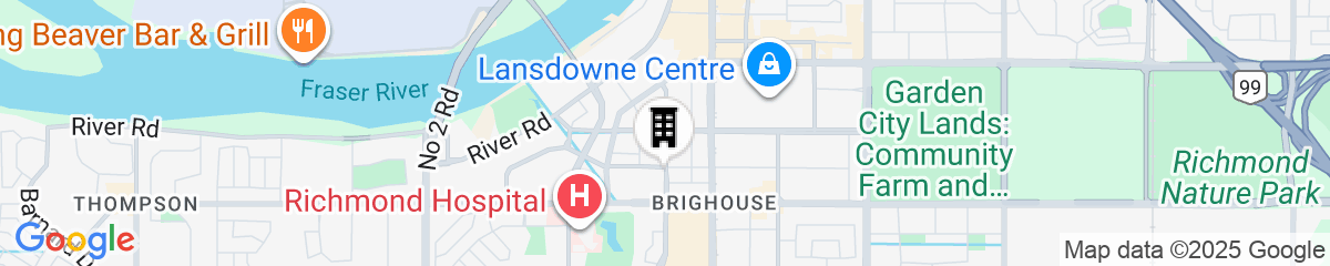 Map for Hilton Vancouver Airport