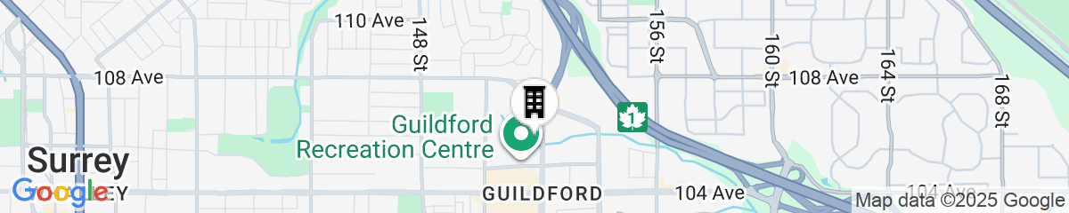 Map for Sandman Signature Surrey-Guildford Suites