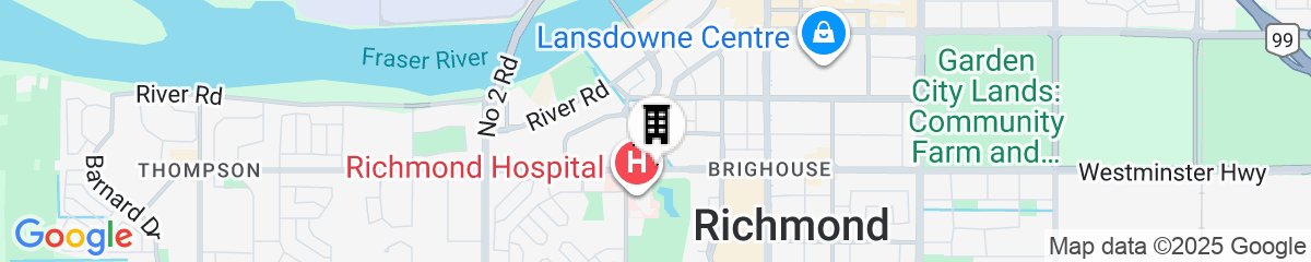 Map for Executive Hotel Vancouver Airport