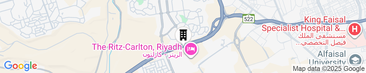 Map for The Ritz-Carlton, Riyadh