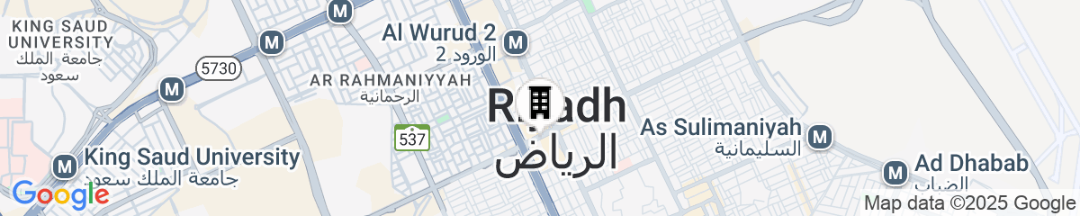 Map for Four Seasons Hotel Riyadh