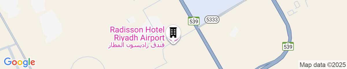 Map for Radisson Riyadh Airport