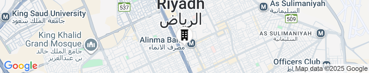 Map for Courtyard by Marriott Riyadh Olaya