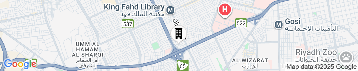 Map for Continent Hotel Al Waha Riyadh