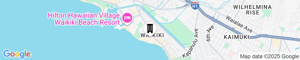 Map for Sheraton Waikiki Beach Resort