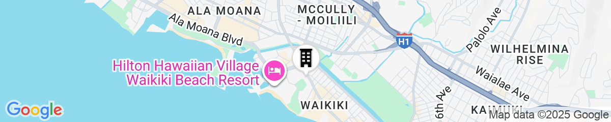 Map for Luana Waikiki Hotel & Suites