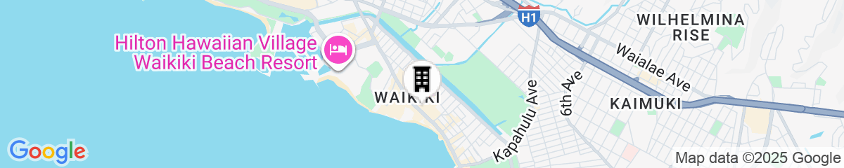 Map for  OUTRIGGER Waikiki Beachcomber Hotel