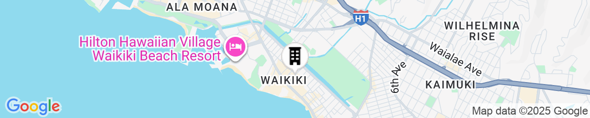 Map for Hyatt Centric Waikiki Beach