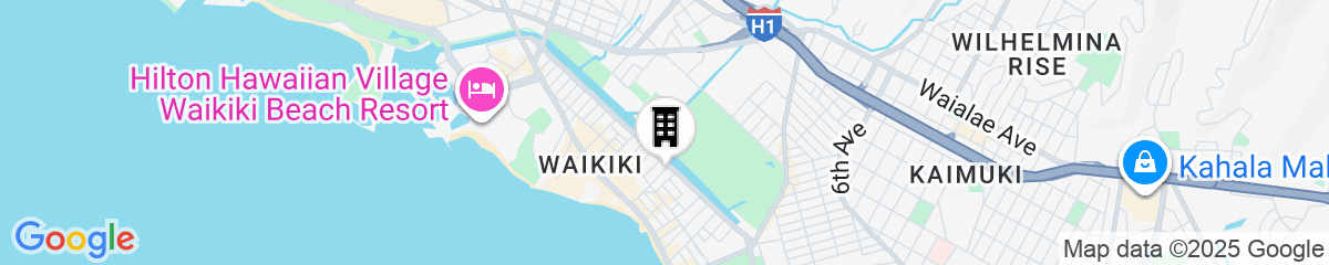 Map for Wayfinder Waikiki