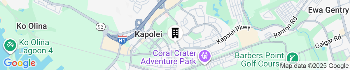 Map for Residence Inn by Marriott Oahu Kapolei