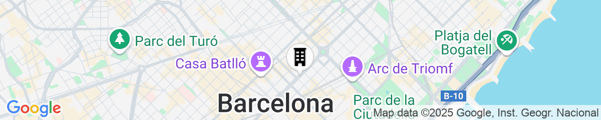 Map for Hotel El Palace Barcelona