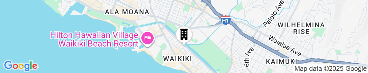 Map for Coconut Waikiki Hotel